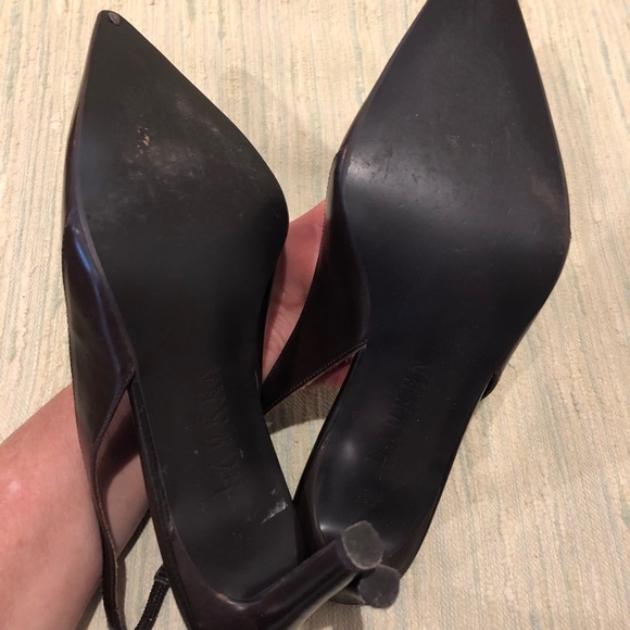 Ralph Lauren dark brown sling backs - Picture 3 of 3